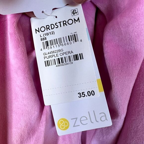 Zella Girl’s Pink Pullover Sweatshirt Velour Size Large - Picture 7 of 10